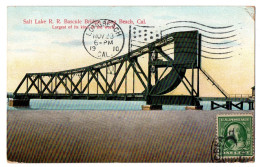 CPA - USA - Salt Lake R. R. Bascule Bridge, Long Beach, California - Altri & Non Classificati