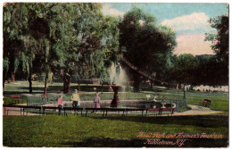 CPA - USA - Thrall Park And Fireman's Fountain - Middletown, New-York - Autres & Non Classés