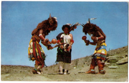 CPSM PF - USA - K.97 - Buffalo Dance By Pueblo Indians - Dans