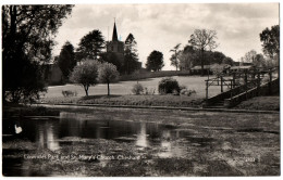 CPSM PF ROYAUME UNI - CHESHAM. 213. Lowndes Park And St.Mary's Church - Buckinghamshire