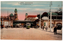 CPA ALLEMAGNE - ESSEN - 4. Eisenbahnbrücke - Pont Du Chemin De Fer - Essen