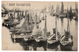 CPA Belgique - OSTENDE - 3. Barques De Pêche. Le Port - Oostende