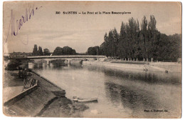 CPA 17 - SAINTES (Charente Maritime) - 350. Le Pont Et La Place Bassompierre - Saintes