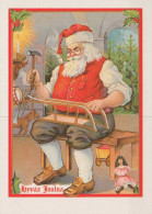 PAPÁ NOEL NAVIDAD Fiesta Vintage Tarjeta Postal CPSM #PAK721.ES - Santa Claus