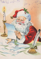 PAPÁ NOEL NAVIDAD Fiesta Vintage Tarjeta Postal CPSM #PAK787.ES - Santa Claus