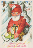 PAPÁ NOEL NAVIDAD Fiesta Vintage Tarjeta Postal CPSM #PAK395.ES - Santa Claus