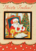 PAPÁ NOEL NAVIDAD Fiesta Vintage Tarjeta Postal CPSM #PAK172.ES - Santa Claus