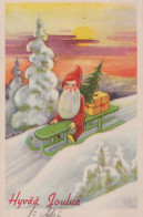 PAPÁ NOEL NAVIDAD Fiesta Vintage Tarjeta Postal CPSMPF #PAJ408.ES - Santa Claus