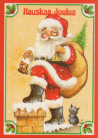 PAPÁ NOEL NAVIDAD Fiesta Vintage Tarjeta Postal CPSM #PAJ751.ES - Santa Claus