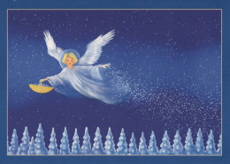 ÁNGEL NAVIDAD Vintage Tarjeta Postal CPSM #PAH078.ES - Angels