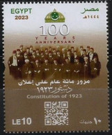 Egypt - 2023 The 100th Anniversary Of The Constitution Of 1923 - Complete Issue - MNH - Nuevos