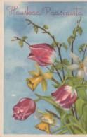 FLOWERS Vintage Ansichtskarte Postkarte CPA #PKE257.DE - Blumen