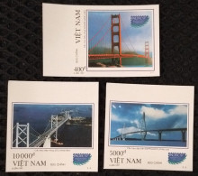 Vietnam Viet Nam MNH Imperf Stamps 1997 : World Stamp Exhibiition / Bridge / Finland / Japan / Golden Gate (Ms754) - Viêt-Nam