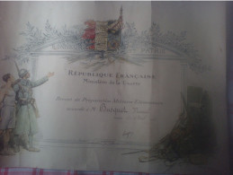 Militaria Brevet De Préparation Militaire élémentaire Ministère De La Guerre Honneur Patrieillustrateur 1917 Devambez Gr - Unclassified