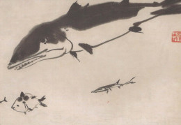 SCHWERTWAL Tier Vintage Ansichtskarte Postkarte CPSM #PBS671.DE - Fische Und Schaltiere