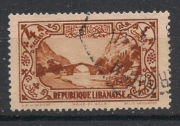 GRAND LIBAN - 1930-35 - N°YT. 139 - Nahr-el-Kelb 4pi Brun-rouge - Oblitéré / Used - Gebraucht