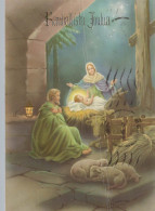 Jungfrau Maria Madonna Jesuskind Weihnachten Religion Vintage Ansichtskarte Postkarte CPSM #PBB916.DE - Virgen Mary & Madonnas