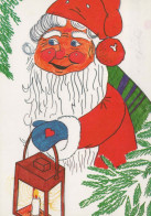 PÈRE NOËL Bonne Année Noël Vintage Carte Postale CPSM #PAU488.FR - Kerstman