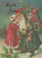 PÈRE NOËL ENFANT NOËL Fêtes Voeux Vintage Carte Postale CPSM #PAK320.FR - Santa Claus