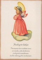 ANGE NOËL Vintage Carte Postale CPSM #PAJ287.FR - Angels