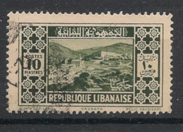 GRAND LIBAN - 1930-35 - N°YT. 144 - Hasbaya 10pi Vert-noir - Oblitéré / Used - Used Stamps