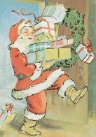 PÈRE NOËL NOËL Fêtes Voeux Vintage Carte Postale CPSM #PAJ682.FR - Santa Claus