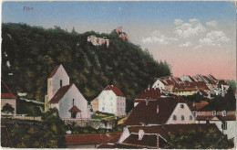 CPA Ferrette, Pfirt - Vue Avec L'église Saint-Bernard De Menthon, Feldpost 1916 - Ferrette