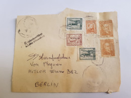 Devant De Lettre à Destination De L'Allemagne . Cachet D'arrivée SS. - Lettres & Documents
