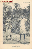 COTE-D'IVOIRE MENAGE BAOULE ETHNOLOGIE ETHNIC AFRIQUE AFRICA - Costa D'Avorio