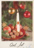 Feliz Año Navidad VELA Vintage Tarjeta Postal CPSM #PBA427.ES - Año Nuevo