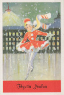 Feliz Año Navidad NIÑOS Vintage Tarjeta Postal CPSM #PAY719.ES - Año Nuevo