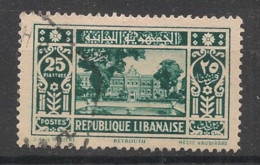 GRAND LIBAN - 1930-35 - N°YT. 146 - Beyrouth 25pi Vert-bleu - Oblitéré / Used - Usados