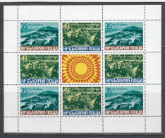 Bulgaria 1977 - Tourism, Mi-Nr. 2644/45 In Sheet, MNH** - Nuovi