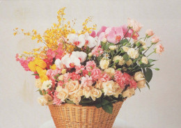 FLOWERS Vintage Postcard CPSM #PAR747.GB - Fleurs