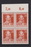 Un Bloc  De   4  Timbres   N°   963    Heinrich Von Stephan 24 Pf  Allemagne Occupation Alliée   Zone Interalliée AAS - Postfris