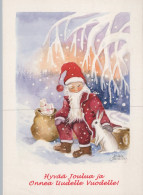 SANTA CLAUS CHRISTMAS Holidays Vintage Postcard CPSM #PAK657.GB - Kerstman