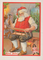 SANTA CLAUS CHRISTMAS Holidays Vintage Postcard CPSM #PAK720.GB - Kerstman