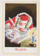 SANTA CLAUS CHRISTMAS Holidays Vintage Postcard CPSM #PAK786.GB - Kerstman