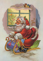 SANTA CLAUS CHRISTMAS Holidays Vintage Postcard CPSM #PAK170.GB - Santa Claus