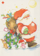 SANTA CLAUS CHRISTMAS Holidays Vintage Postcard CPSM #PAK587.GB - Kerstman
