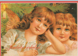 ANGEL CHRISTMAS Holidays Vintage Postcard CPSM #PAH207.GB - Anges