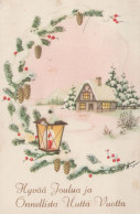 Bonne Année Noël Vintage Carte Postale CPSMPF #PKG236.FR - Anno Nuovo