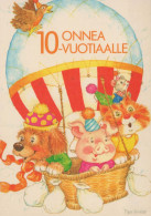 JOYEUX ANNIVERSAIRE 10 Ans GARÇON Vintage Postal CPSM #PBT880.FR - Compleanni