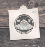 Médaille Souvenirs&Patrimoine :  Mont Saint Michel (couleur Argent) - 2010 - Otros & Sin Clasificación
