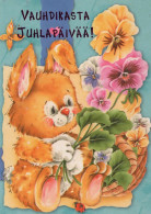 LAPIN Animaux Vintage Carte Postale CPSM #PBR171.FR - Sonstige & Ohne Zuordnung