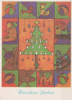 Bonne Année Noël BOUGIE Vintage Carte Postale CPSM #PBN747.FR - Nieuwjaar