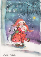 Bonne Année Noël ENFANTS Vintage Carte Postale CPSM #PBM213.FR - Neujahr