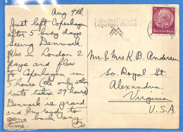 Allemagne Reich 1937 - Carte Postale De Hamburg - G33489 - Briefe U. Dokumente