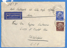 Allemagne Reich 1938 - Lettre Par Avion De Schwabischgmund Aux USA - G33481 - Briefe U. Dokumente