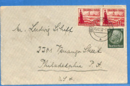 Allemagne Reich 1937 - Lettre De Berlin Aux USA - G33479 - Briefe U. Dokumente